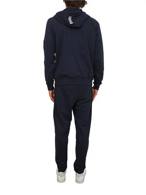 EA7 EMPORIO ARMANI Tuta sportiva blu EA7 Core Identity in jersey di cotone in UOMO