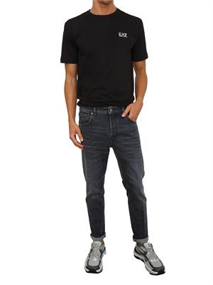 EA7 EMPORIO ARMANI T-shirt  nero EA7 Logo Series in jersey di cotone in UOMO