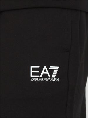 EA7 EMPORIO ARMANI Tuta sportiva nero EA7 Core Identity in jersey di cotone in UOMO