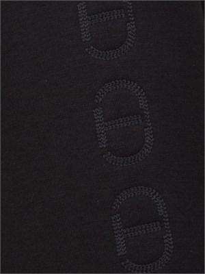 TWIN-SET Felpa giubbino Twinset in scuba nera con zip e cappuccio in DONNA