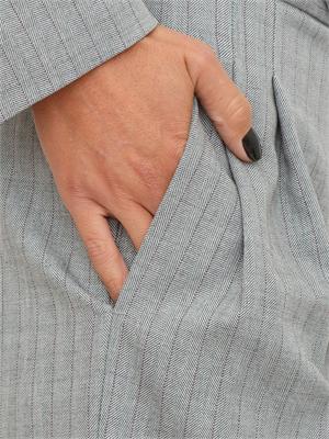 TWIN-SET Pantaloni sartoriali Twinset in tessuto gessato di misto lana grigio in DONNA