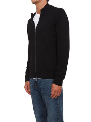 Cardigan con zip nero Armani Exchange in UOMO