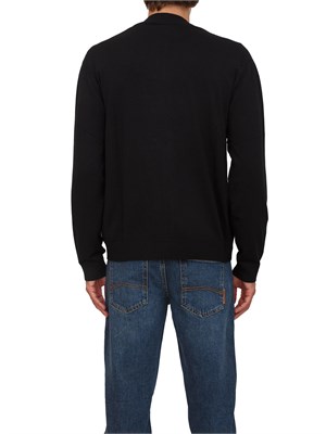 Cardigan con zip nero Armani Exchange in UOMO