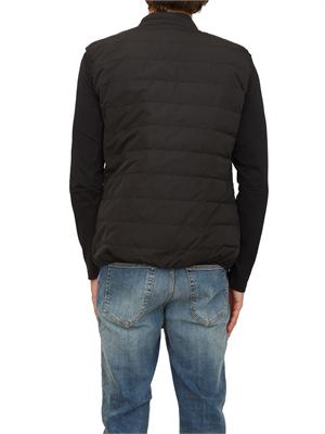 EA7 EMPORIO ARMANI Gilet nero EA7 imbottito packable in tessuto tecnico in UOMO