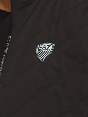 EA7 EMPORIO ARMANI Gilet nero EA7 imbottito packable in tessuto tecnico in UOMO