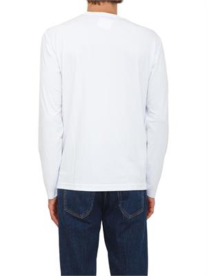 EA7 EMPORIO ARMANI T-shirt bianco Ea7 a maniche lunghe in jersey stretch in UOMO