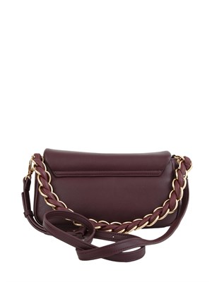 Borsa a spalla Marella in pelle ecologica bordeaux effetto martellato in DONNA