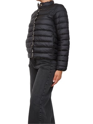 Piumino reversibile Emme Marella nero e stampa animalier in DONNA