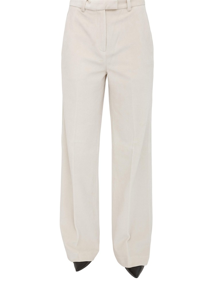 Pantaloni donna Circolo 1901 in velluto bianco
