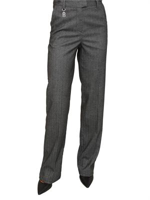Pantalone donna Fracomina in tessuto spigato grigio in DONNA