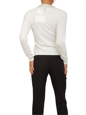 Maglia polo Fracomina in cashmere e lana bianca in DONNA