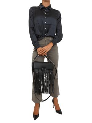 Jeans Marella flare cropped in bull stretch grigio in DONNA