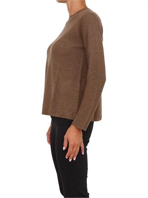 Maglia Emme Marella in misto lana marrone con leggeri inserti lurex in DONNA