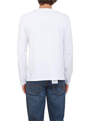 T-shirt  bianco Armani Exchange in cotone Pima a maniche lunghe in UOMO