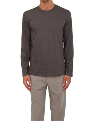 T-shirt  grigio Armani Exchange in cotone Pima a maniche lunghe in UOMO