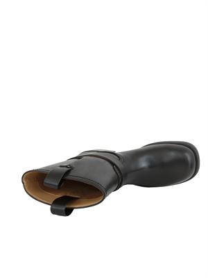 Stivali donna Armani Exchange in ecopelle nera con cinturino in DONNA