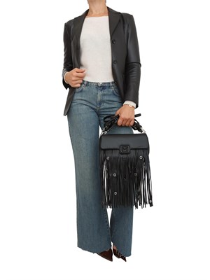 Jeans wide leg Marella a vita bassa in denim effetto used in DONNA