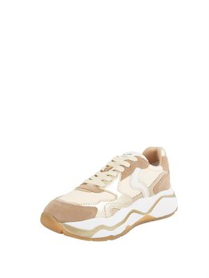 Sneakers donna Voile Blanche in suede e tessuto sintetico beige in DONNA