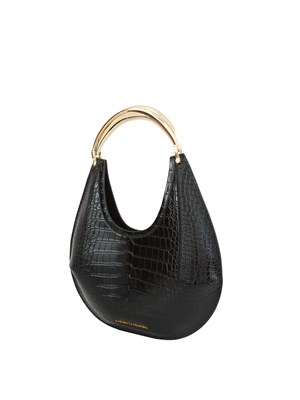 Hobo media nero Elisabetta Franchi con manico gioiello in DONNA