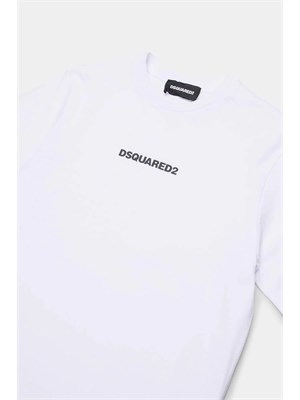 DSQUARED2 JUNIOR T-shirt Dsquared2 Kids bianco con logo in BAMBINO