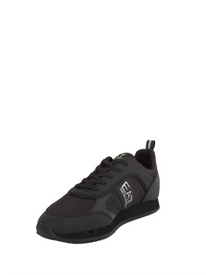 Sneakers uomo EA7 Emporio Armani in tessuto tecnico nero in UOMO