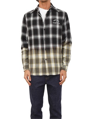 Camicia overshirt Richmond X uomo in flanella di cotone a quadri in UOMO