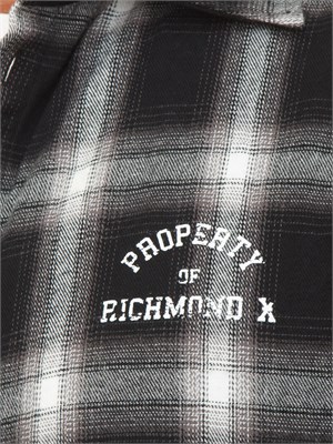 Camicia overshirt Richmond X uomo in flanella di cotone a quadri in UOMO