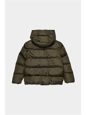 DSQUARED2 JUNIOR Giubbino Dsquared2 Kids verde in nylon trapuntato in BAMBINO