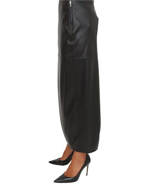 Gonna a tubino Max Mara MM effetto nappa nera in DONNA