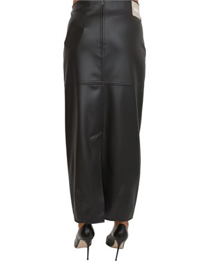Gonna a tubino Max Mara MM effetto nappa nera in DONNA