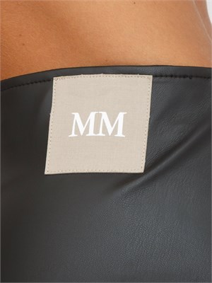 Gonna a tubino Max Mara MM effetto nappa nera in DONNA