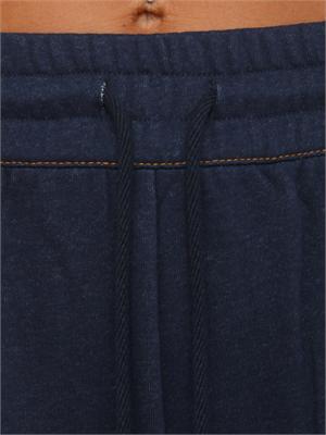 Pantalone tuta Max Mara MM in jersey di cotone blu con cuciture a contrasto in DONNA