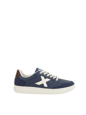 Sneakers uomo Munich Legit Man 104 in pelle blu in UOMO
