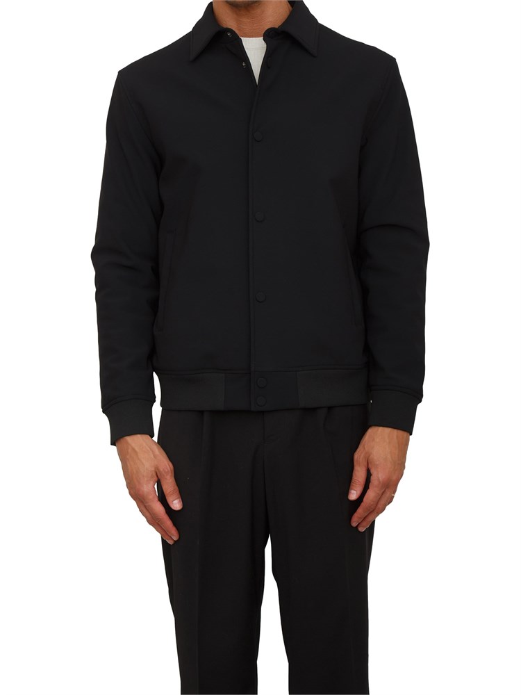 Giubbino Antony Morato regular fit in tessuto nero con eco-imbottitura DuPont Sorona