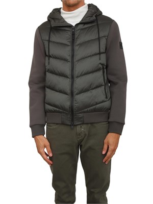 Giubbotto Antony Morato con eco-imbottitura DuPont Sorona e maniche in maglia verde in UOMO