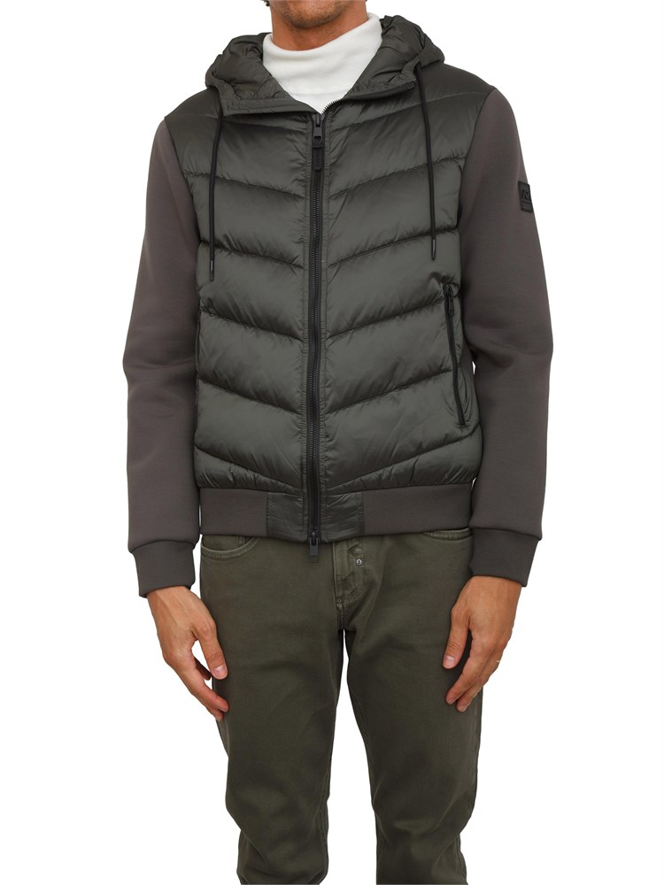 Giubbotto Antony Morato con eco-imbottitura DuPont Sorona e maniche in maglia verde