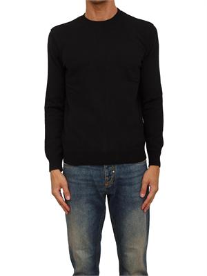 Maglia Antony Morato in misto lana nera con cuciture giromanica e dietro in UOMO