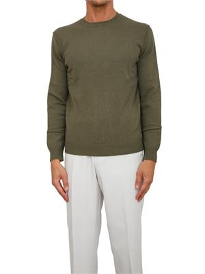 Maglia Antony Morato in misto lana verde con cuciture giromanica e dietro in UOMO
