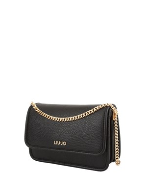 Borsa Liu Jo in ecopelle martellata nera in DONNA