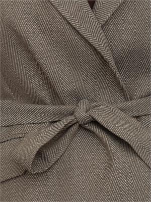 Gilet Liu Jo donna in viscosa stretch motivo chevron grigio marrone in DONNA