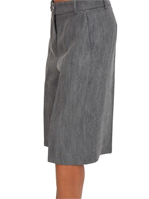 Pantalone bermuda Liu Jo donna in denim di lyocell grigio in DONNA