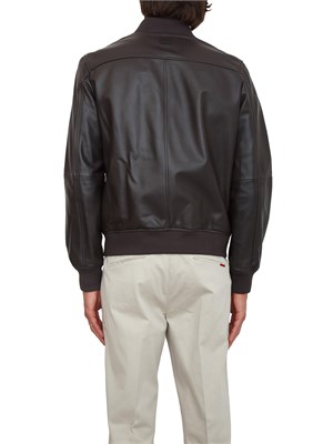 Giubbino bomber Liu Jo uomo in pelle marrone in UOMO