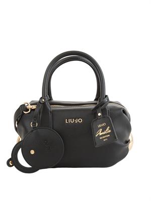 Borsa Amelie di Liu Jo in ecopelle martellata nera in DONNA