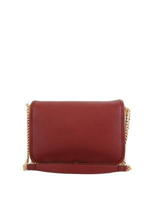 Borsa Liu Jo in ecopelle martellata bordeaux in DONNA