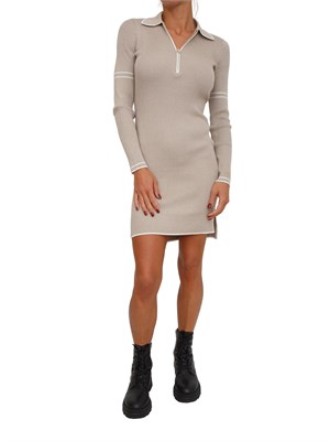 Abito Liu Jo in misto viscosa e lurex beige in DONNA