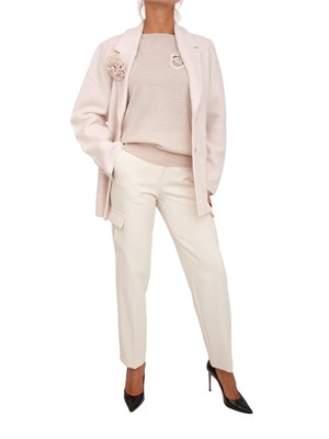 Maglia Blugirl in lana e pizzo rosa in DONNA