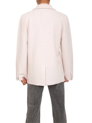 Giacca Blugirl in maglia di lana rosa con spilla removibile in DONNA