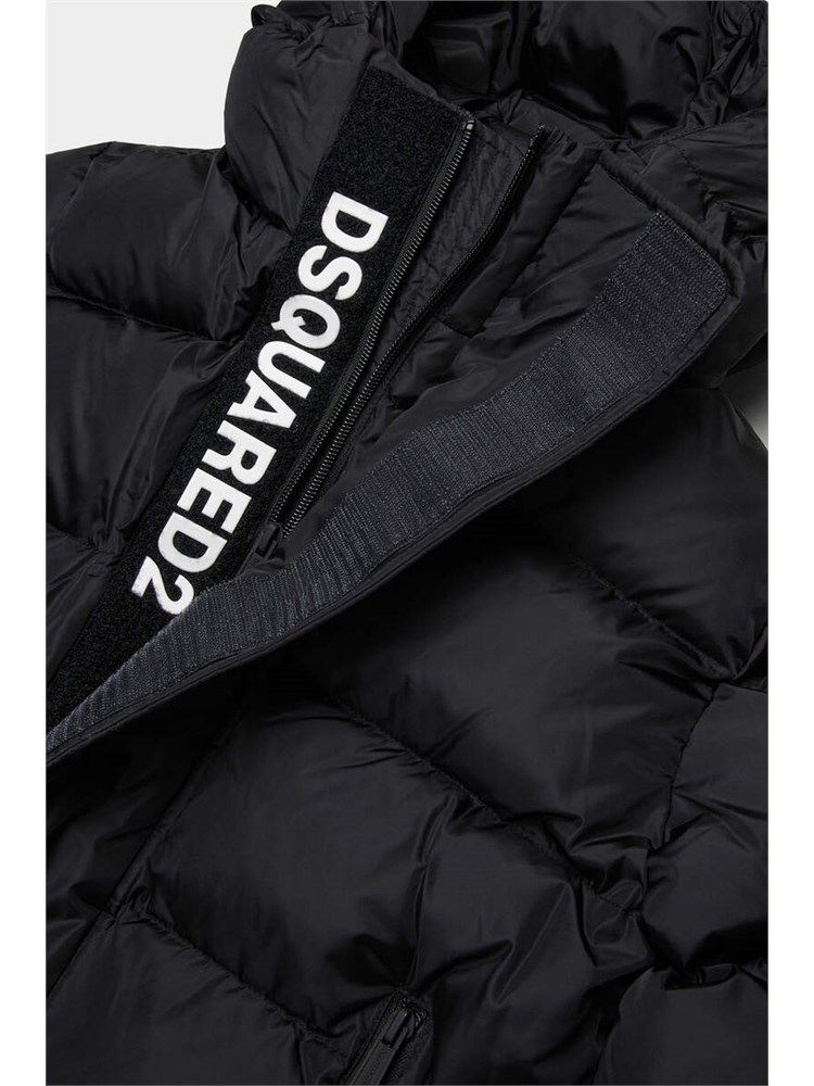 DSQUARED2 JUNIOR Giubbino Dsquared2 Kids nero in nylon trapuntato