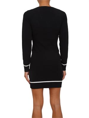 Abito Liu Jo in misto viscosa nera scollo V in DONNA