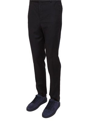 Pantaloni uomo Corneliani in lana blu in UOMO